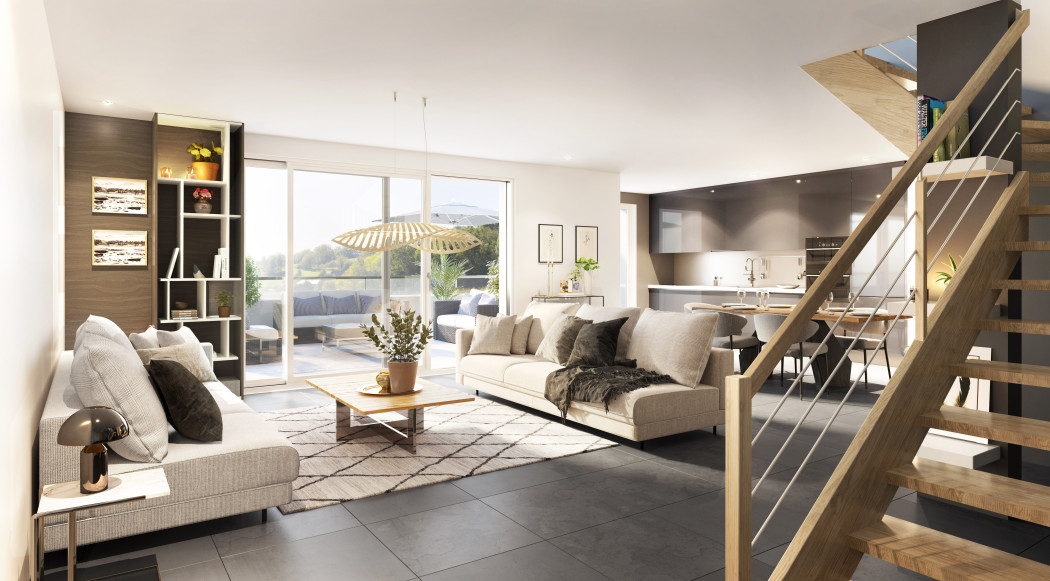 Grand Angle Les Terrasses - vue interieur